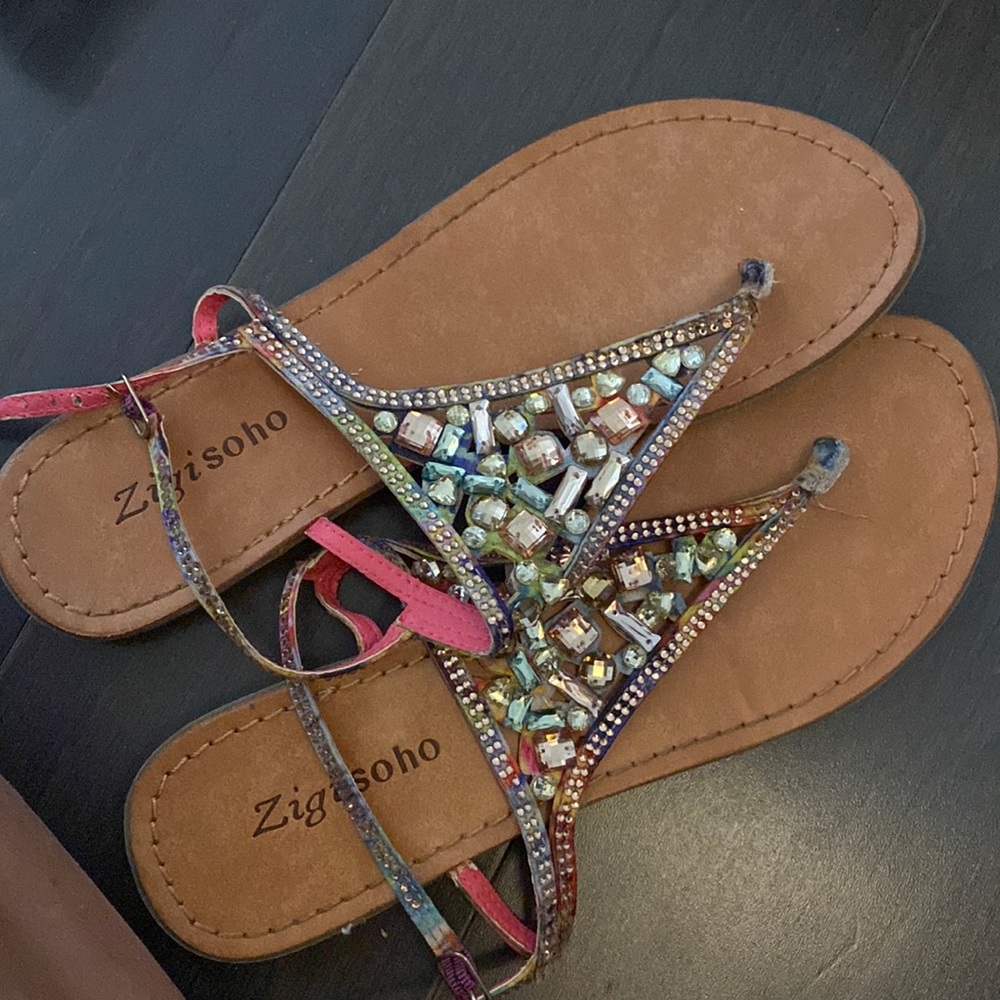 Jeweled sandals